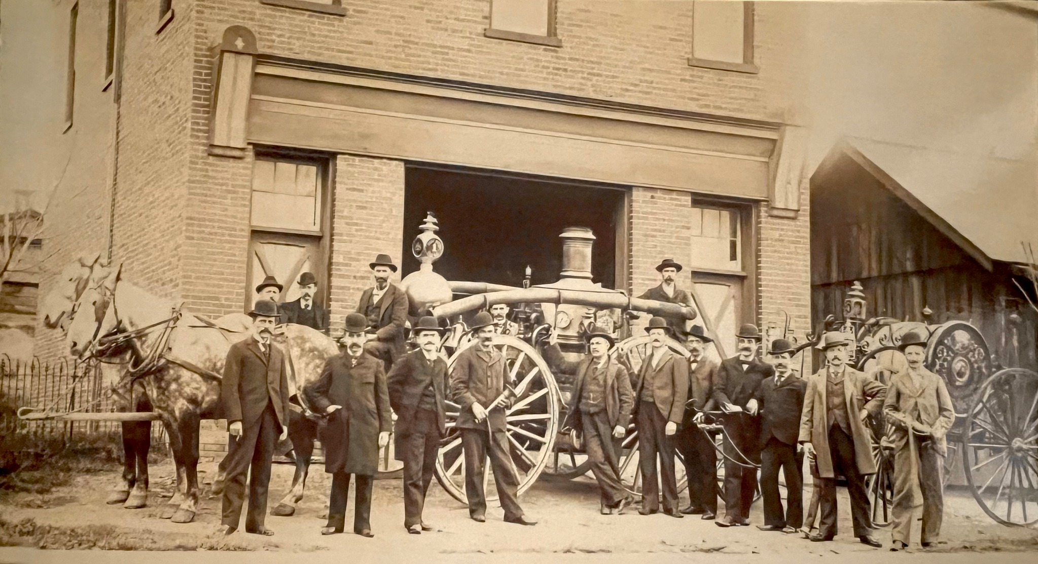 Historical photograph of Friendship Hose Company