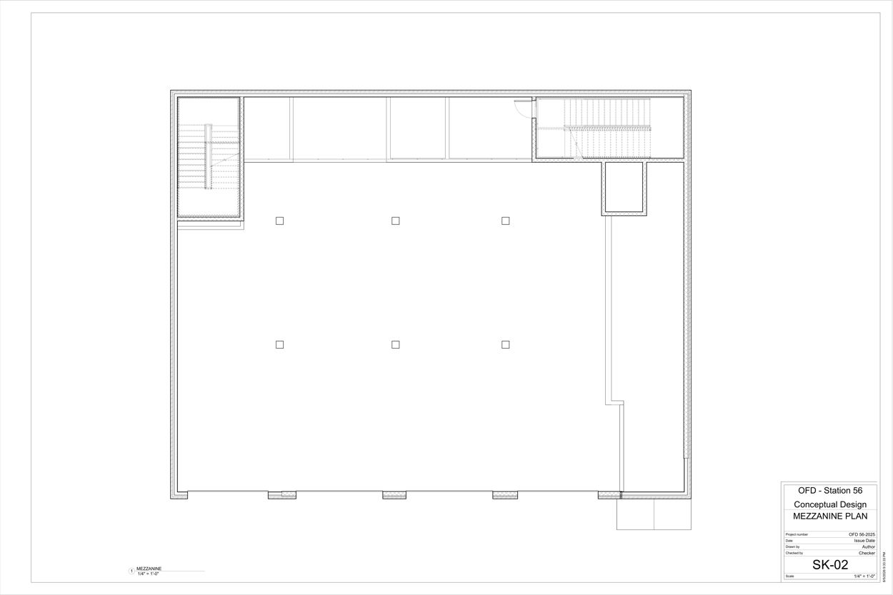 Mezzanine floor plan