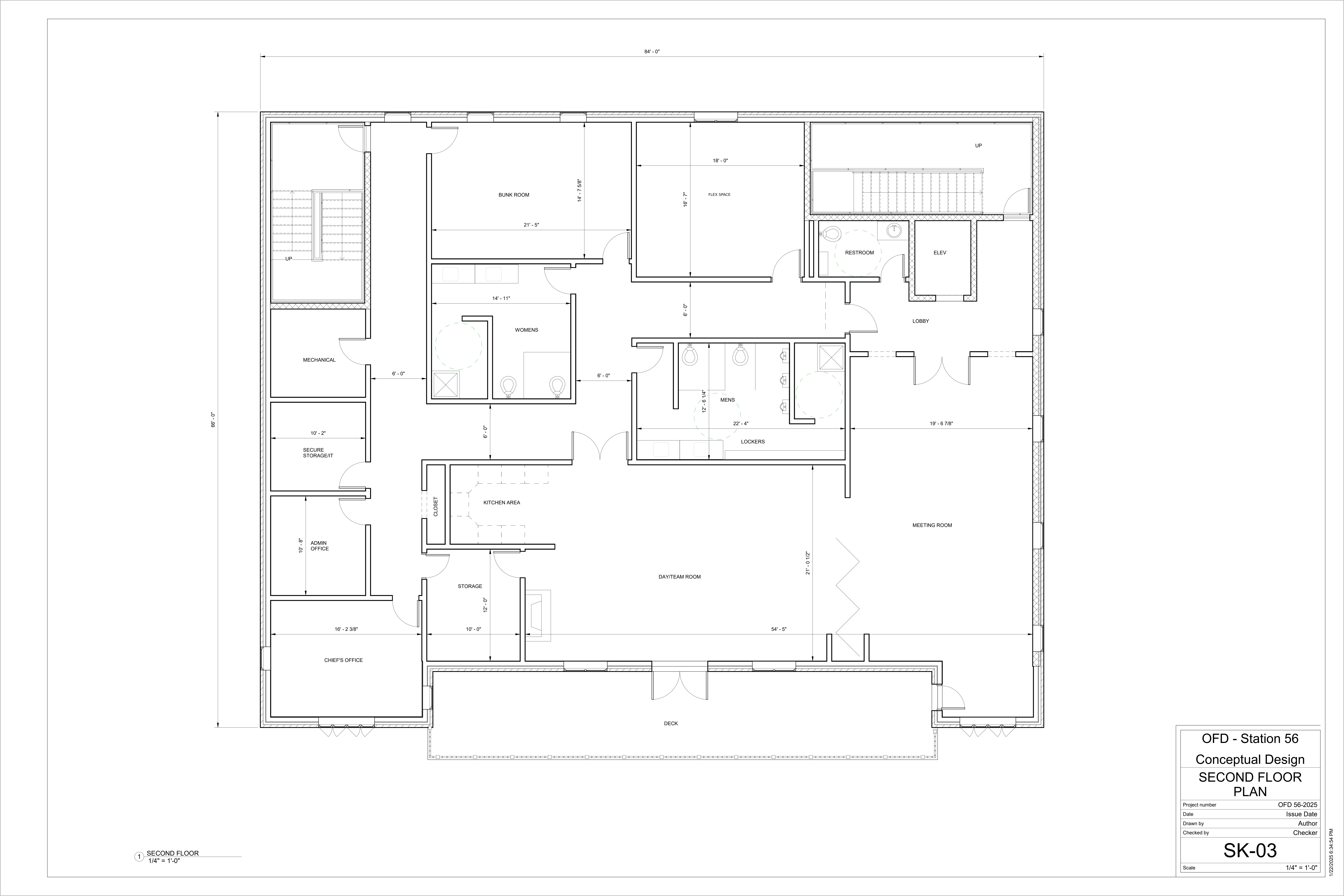 Second floor plan